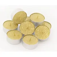 B-home-interieur.be Gouden Glitter Kaarsjes - Gouden Glitters theelichtjes - 2 sets