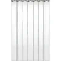 Happiq PVC Strip Curtain - 7 stuks, 91x213 cm per stuk, winddicht en thermisch isolerend strookgordijn