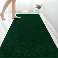 Famanu - Extra grote badmat 150 x 60 cm microvezel badmatten voor badkamer absorberend badkamertapijt antislip anti-schimmel badkamermat, machinewasbare tapijten voor slaapkamer badkamer, groen badmat