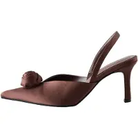 Next - Dames - Forever Comfort slingbacks met corsage en puntige neus - Zwart