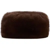 Manfield - Dames - Bruine faux fur hoed - Maat 1