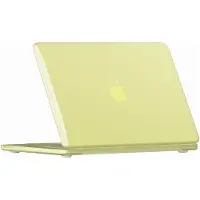 Mobigear Laptophoes geschikt voor Apple MacBook Neo 13 Inch (2026) Hoes Hardshell Laptopcover MacBook Case | Crystal Case - Citrus yellow - Model A3404 | Geel