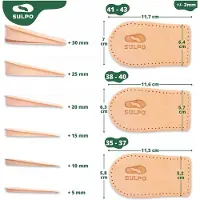 Sulpo Leren hakverhogers 5 mm, maat 41-43, voor discrete lengtecorrectie