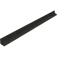 MonsterShop 28,8 m flexibele gazonrand - 24x1,2 m - zwart - incl. hamer