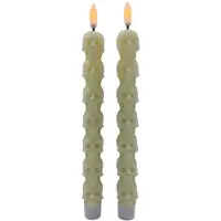 Clayre & Eef Kandelaar Overig 2xAAA Beige Kunststof Herfst decoratie