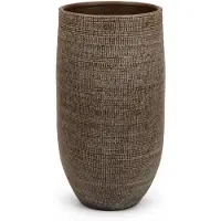 HS Potterie Vaas tokio d22h40cm bruin