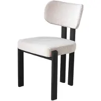 Lizzely Garden & Living SET DEAL: 6 stuks Eetkamerstoel Japandi beige Naomi zwart Japanse stijl eetstoel zetel