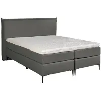Mörgenn Boxspring LEUK - Complete Hotel Boxspring met Pocketvering - Luxe 10cm Topper - Antraciet - 90x200