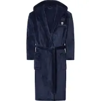 Jan Vanderstorm herren Fleece Badjas - 68/70 - donkerblauw - Plus Size