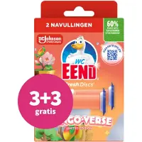 Wc Eend 3+3 Gratis: Fresh Discs Duo Navulling Mango Verse 72 Ml