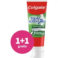 Colgate 1+1 Gratis: Tandpasta Triple Action Extra Fresh 75 Ml