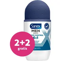 Sanex 2+2 Gratis: Deodorant Roller Men Active Control 53 Ml