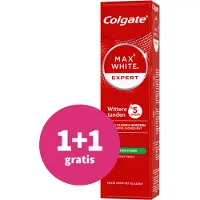 Colgate 1+1 Gratis: Tandpasta Max White Expert Purifying Power 75 Ml