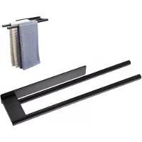 MODFU Handdoekrek Wand – 39 cm RVS Zelfklevend – Handdoekhouder Badkamer Zonder Boren – Ruimtebesparend Design – 304 RVS Geborsteld