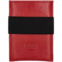 Double-D leren Creditcard houder etui - Pasjeshouder - Rood