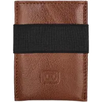 Double-D leren Creditcard houder etui - Pasjeshouder - Bruin