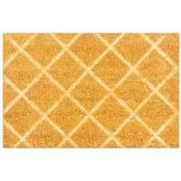 Maan Kokos Mat Deurmat Boho Riet 40x60 cm - Natuurlijk & Decoratief