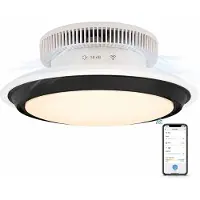 Evolar Smart Plafondventilator met Verlichting en WiFi - 71 cm - Stille Plafondlamp met Ventilator - Dimbaar Warm Wit Licht (LED) - EVO-CF185BW