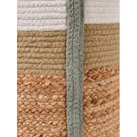 Vertbaudet Tricolore opbergmand van jute