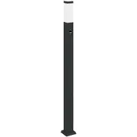 vidaXL Bolderverlichting met sensor 3 stuks 110 cm Zwart IP44
