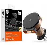 Mcdodo Qi2 MagSafe Autohouder met Inductief Laden - Goud