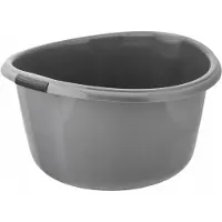 Altom Design Grijze Wasbak 30L - Diepe Kunststof Kom voor Keuken & Badkamer