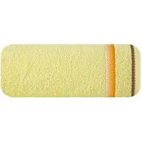 Eurofirany Oliwia Handdoek 50x90cm Geel Gestreept Katoen