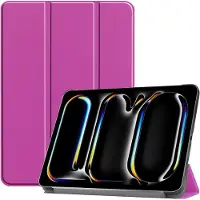 Mobigear Tablethoes geschikt voor Apple iPad Pro 11 Inch (2025) Hoes | Tri-Fold Bookcase - Paars