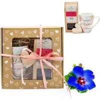 Tragar Cadeauset Moederdag: Mok 340ml + Hibiscusthee & Hartje