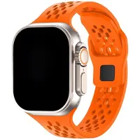 123Watches Sprint bandje - siliconen - oranje - 38 · 40 · 41 & 42 mm - Geschikt voor Apple Watch series 1/2/3/4/5/6/7/8/9/10/11/12/SE/SE2/SE3