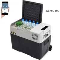 Waves 6Seven - Elektrische koelbox - Camping koelkast - Auto koelbox - Mini koelkast - Auto koelkast - Compressor koelbox - 30L