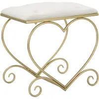 Mauro Ferretti Kruk Heart Crema 50×37,5×51,5 cm