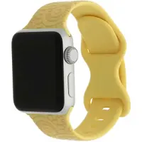 123Watches bandje Ibiza - siliconen - geel - 44 · 45 · 46 & 49 mm - Geschikt voor Apple Watch series 1/2/3/4/5/6/7/8/9/10/11/12/SE/SE2/SE3/Ultra/Ultra 2/Ultra 3/Ultra 4