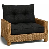 Amazinggirl Kussen Lounge Tuinmeubelen - Set: zitkussen 50x50 cm en rugkussen 40x50 cm Rug Rattan Ideaal voor balkon terras loungeset buiten comfort vulling dik duurzaam Grafiet Eco-linnen