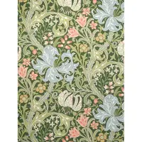 IXXI Golden Lily green, William Morris & Victoria and Albert Museum - 60 x 80 cm - Gratis ophangtool - Grote wanddecoratie en posters - Kleurrijk