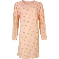 Temptation Dames Nachthemd - Hartjes Print - Roze - Maat M