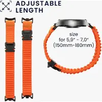 Kwmobile nylon bandje voor smartwatch - geschikt voor Xiaomi Mi Band 10 / Mi Band 9 / 8 - - Polsbandje in mat oranje
