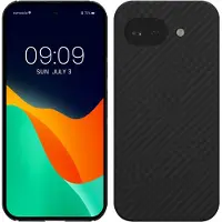 Kalibri hoesje geschikt voor Google Pixel 10a - aramidehoes voor smartphone - mat zwart