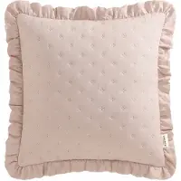 Room99 Decoratieve Kussenhoes Molly 45x45 cm met Ruche - Poederroze