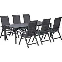 Garden Impressions Osaka/Felini tuinset 6 pers met verstelbare stoelen