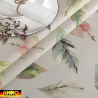 ANRO Tafelkleed Bladeren Meerkleurig Ovaal 180x140cm Rechte rand Afwasbaar Waterafstotend