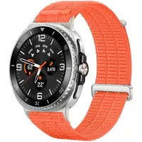 Strap-it Nylon 'Air' bandje geschikt voor Samsung Galaxy Watch 9 (40/44mm) / Watch 8 (40/44mm) / Classic (46mm) - Oranje