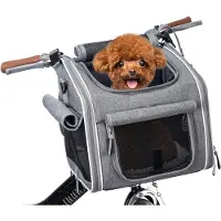 SP Fietsmand Hond - Fietsmand Hond Voorop - Hondenmand - Grijs - 32cm x 27cm x 32cm