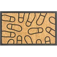 Maan Areka Kokosmat 45x75 cm - Natuurlijke Vezels, Rubberen Onderkant