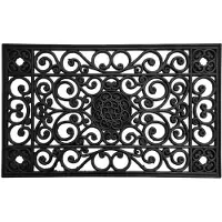 Nestor Buitendeurmat Rubber 45x75cm - Decoratieve Open Werk Mat