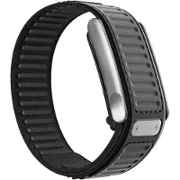 Strap-it Hybrid bandje Nylon geschikt voor WHOOP MG - Zwart
