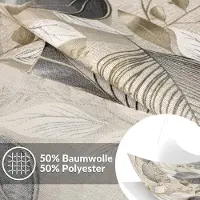 ANRO Tafelkleed Palladium Grijs Ovaal 180x140cm Met sierband Afwasbaar Waterafstotend
