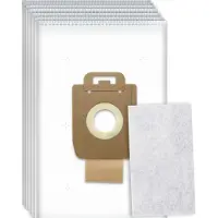 DParts 10x stofzakken geschikt voor Nilfisk Power, Select, Extreme en King stofzuiger series - stofzuigerzakken met 1 filter - stofzuigzak Allergy Special P10 P12 P20 P40 128389187