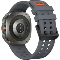 Strap-it Siliconen bandje geschikt voor Samsung Galaxy Watch Ultra 2 (2026) / Ultra (2024/2025) - Donkergrijs