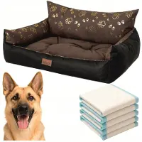 Doggy XXL Hondenmand 105x81cm Waterdicht met Hygiëne Matten
